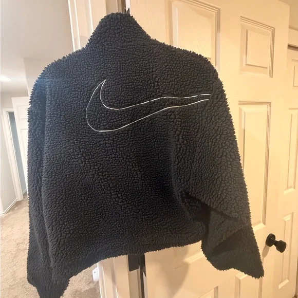 Nike Women's Black Teddy Jacket - Picture 2 of 2